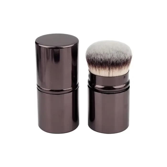 1 pièces pinceau à Blush rétractable Kabuki fond de teint brosse douce poudre moelleuse Contour pinc