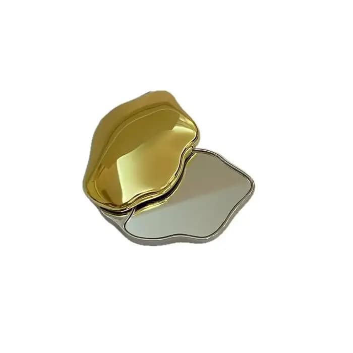 Miroir de maquillage double face en forme de cœur Z. Mignon petit