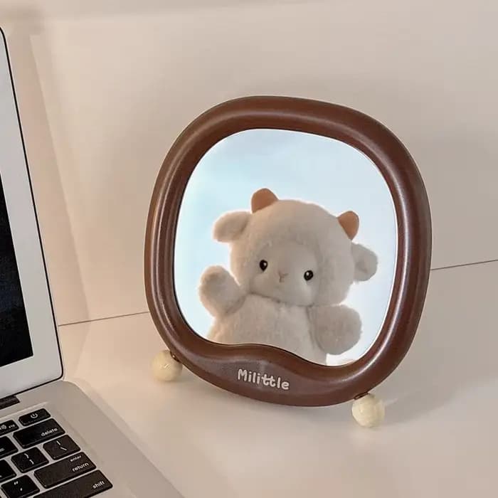 Miroir de maquillage pour filles mignonnes
