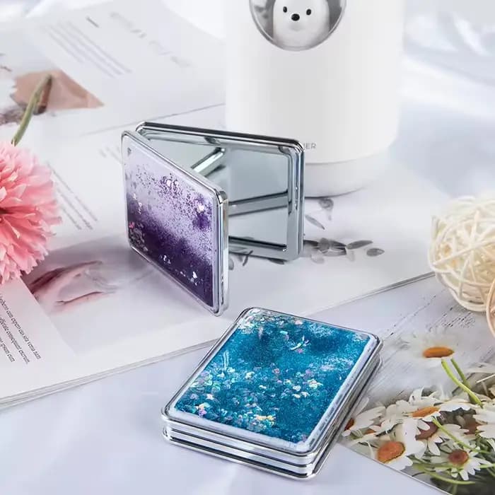 Miroir de maquillage viral créatif en forme de sablier
