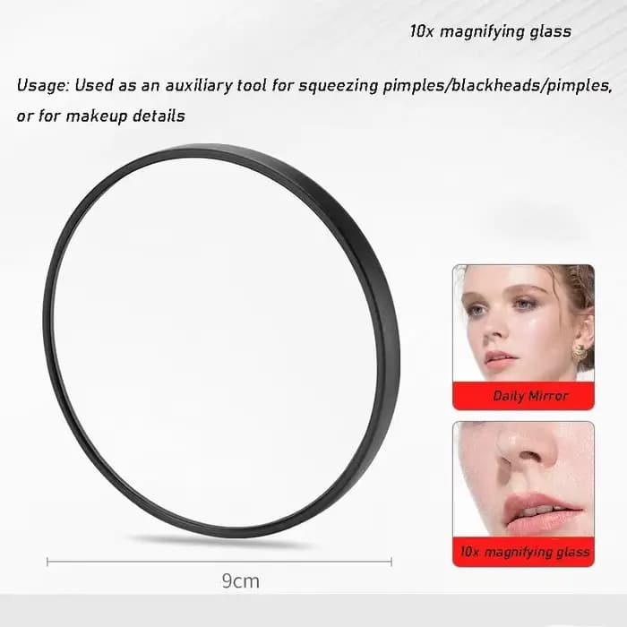 9cm 5X/10X/15X Magnifying Mirror Suction Cup Women Beauty Makeup Cosmetic Shower Home Magnification Glass Blackhead Magnifier