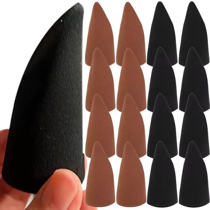Lot de 4 éponges de maquillage coniques et à surface coupée