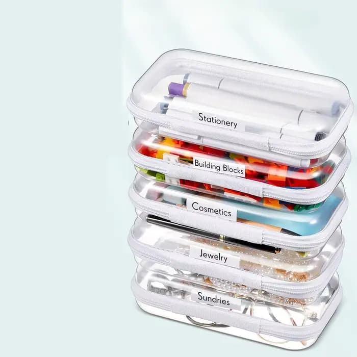 Ensemble de sacs transparents à fermeture éclair