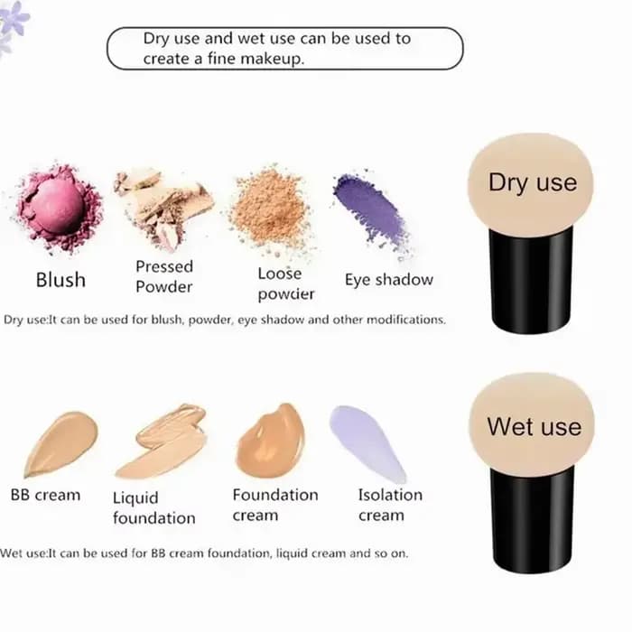 Éponge de maquillage tête de champignon
