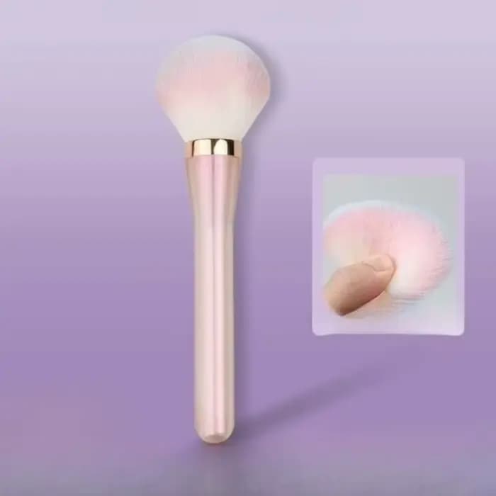 Brosse de maquillage rose irisée, brosse cosmétique, brosse à poudre libre, surligneur, pinceaux à B