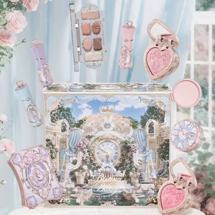 Flower Knows ALL IN ONE Kit de Maquillage 10 pièces Bonny Garden Iris – Coffret Cadeau avec Baume à