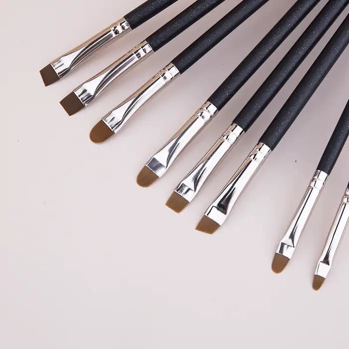 Pinceau correcteur de sourcils pinceau à sourcils plat coudé Ultra mince ligne des yeux correcteur p