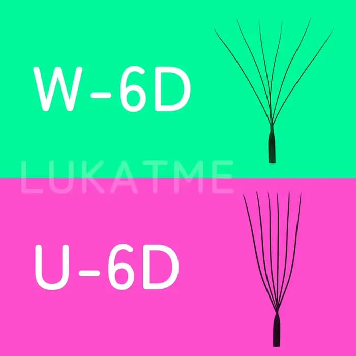 Extensions de cils LUKATME 0.07 PBT, bouquets préfabriqués YY 3D 4D 5D 6D, double 3D, forme W & U, k