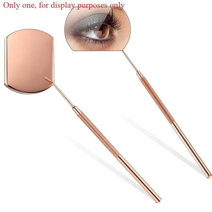 Grand miroir grossissant pour cils, outil de maquillage à long manche pour vérifier les faux cils, 1 pièce