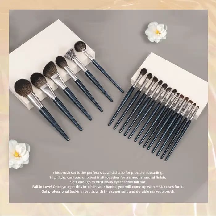 Ensemble de pinceaux de maquillage professionnels
