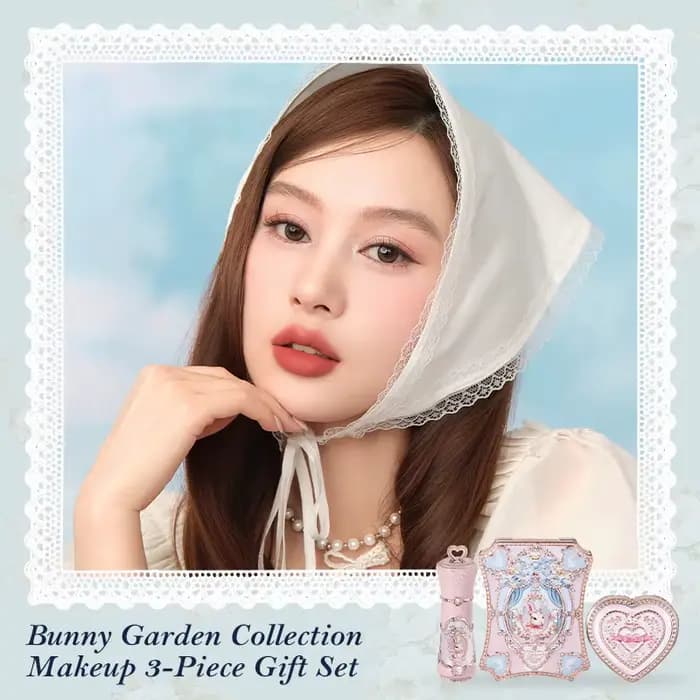 Coffret Cadeau Flowerknows Bunny Garden Collection : Palette Maquillage Haute Pigmentation, Baume à