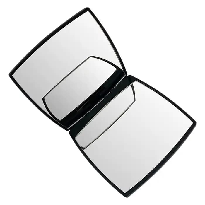Miroir de poche compact double face léger et portable pour femme – Idéal pour le maquillage en voyag