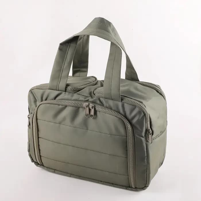 Trousse de toilette et de maquillage portable de couleur unie