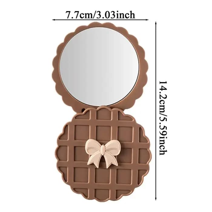 Mini miroir de poche, miroir de voyage portable pour femmes