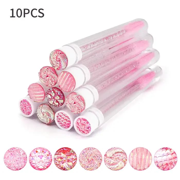 Brosse à cils jetable, Tube de brosse à cils réutilisable, baguettes de Mascara, Tubes anti-poussièr
