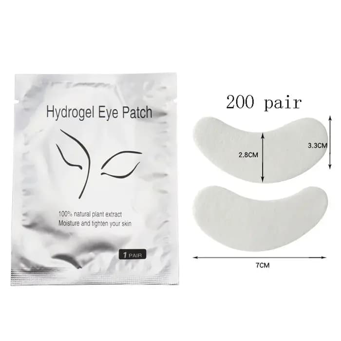 50/100/200 paires de coussinets de cils Gel Hydrogel Patch pour les yeux greffage sous