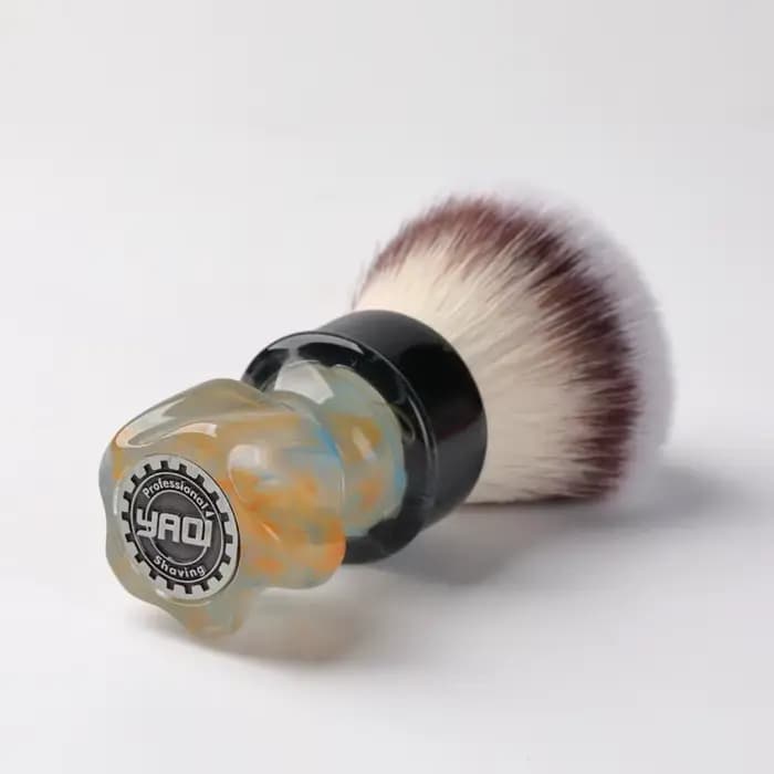 Pinceau à raser synthétique YAQI 2026 Nebula 28MM pour rasage humide – Cadeau idéal pour collectionneur ou petit ami