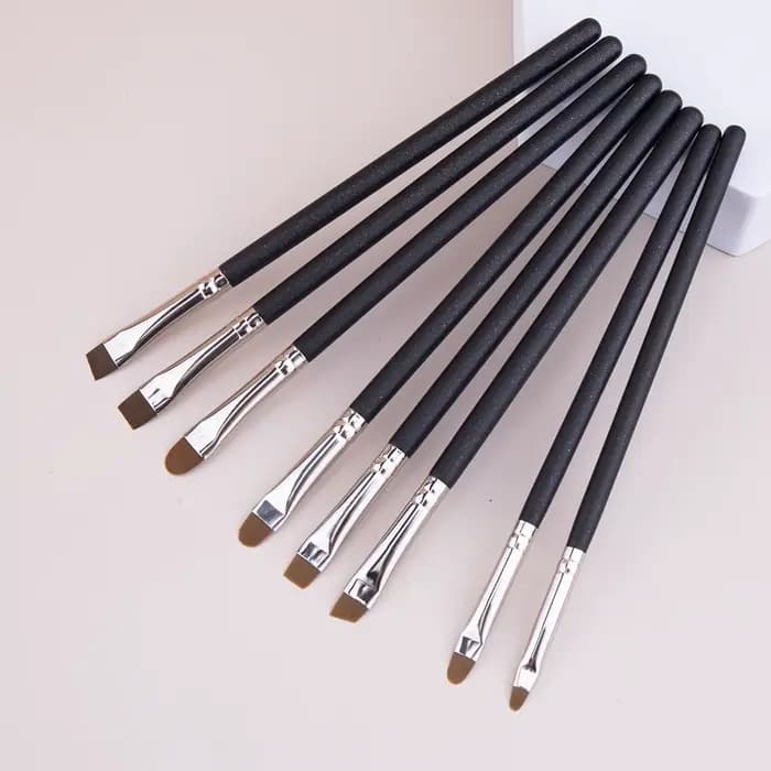 Pinceau correcteur de sourcils pinceau à sourcils plat coudé Ultra mince ligne des yeux correcteur p