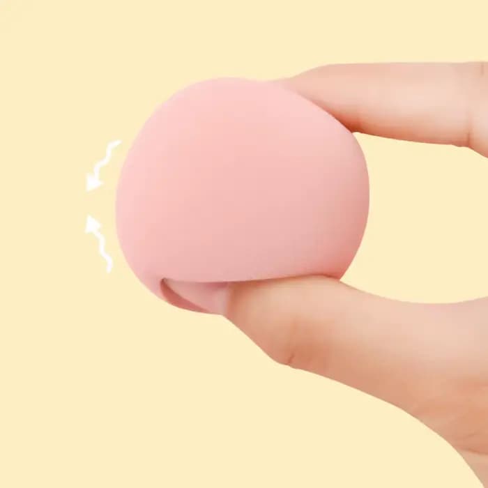Éponge de maquillage bouffante pour fond de teint