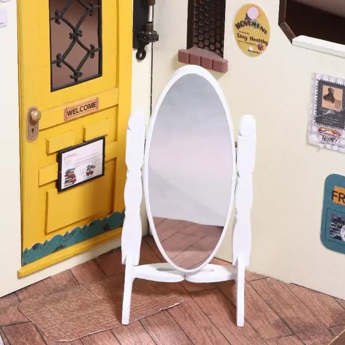 Mini miroir de Simulation pour maison de poupée 1:12