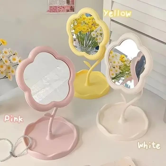 Miroir de bureau floral