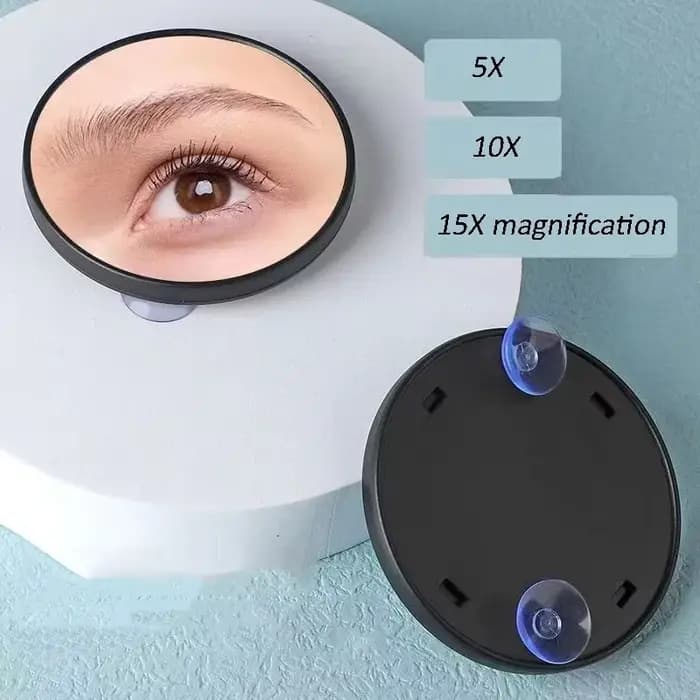 9cm 5X/10X/15X Magnifying Mirror Suction Cup Women Beauty Makeup Cosmetic Shower Home Magnification Glass Blackhead Magnifier
