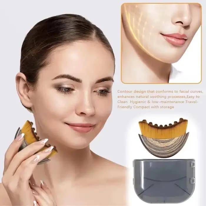 Brosse de massage lymphatique pour le visage