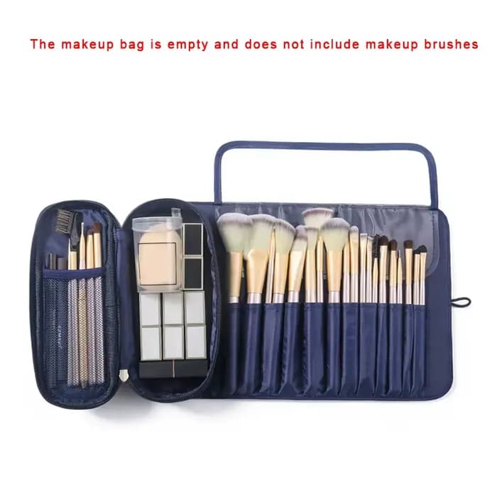 Trousse de maquillage pour femmes, sac à pinceaux cosmétiques, organisateur de voyage, pinceaux de m