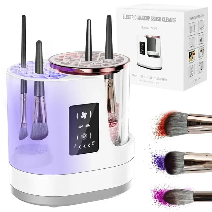 Nettoyeur de brosse de maquillage électrique 3 en 1