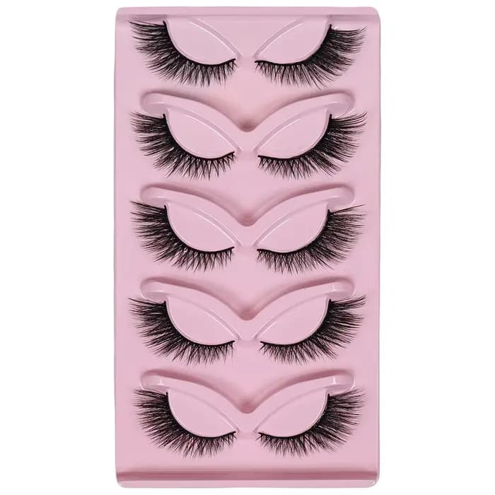 5 paires de cils oeil de chat faux cils vaporeux Extensions de cils oeil de chat moelleux faux cils