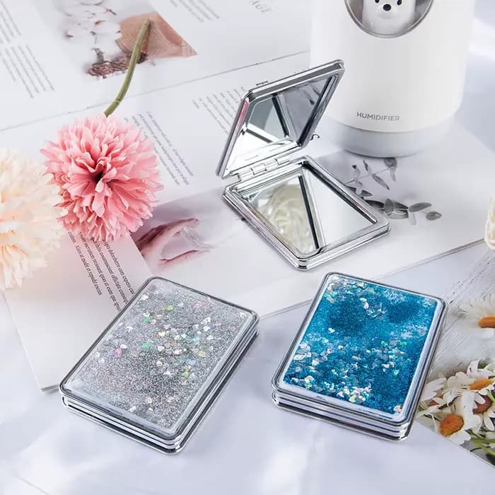 Mini miroir de maquillage de poche