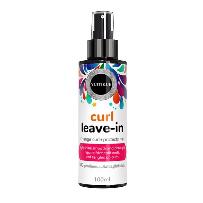 YUITIKUE Spray capillaire sans rinçage pour boucles | Protège, lisse et démêle les boucles, pour t