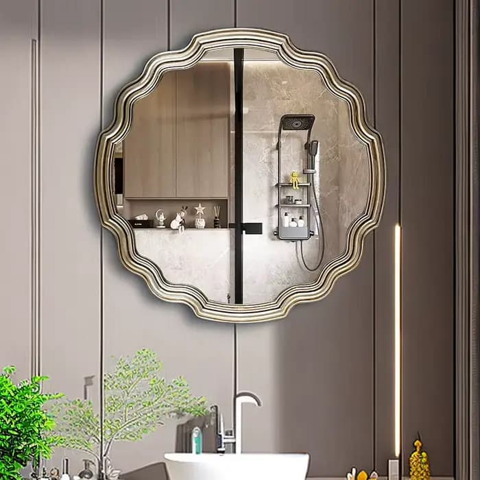Miroir d'accent irrégulier de luxe de Style chinois