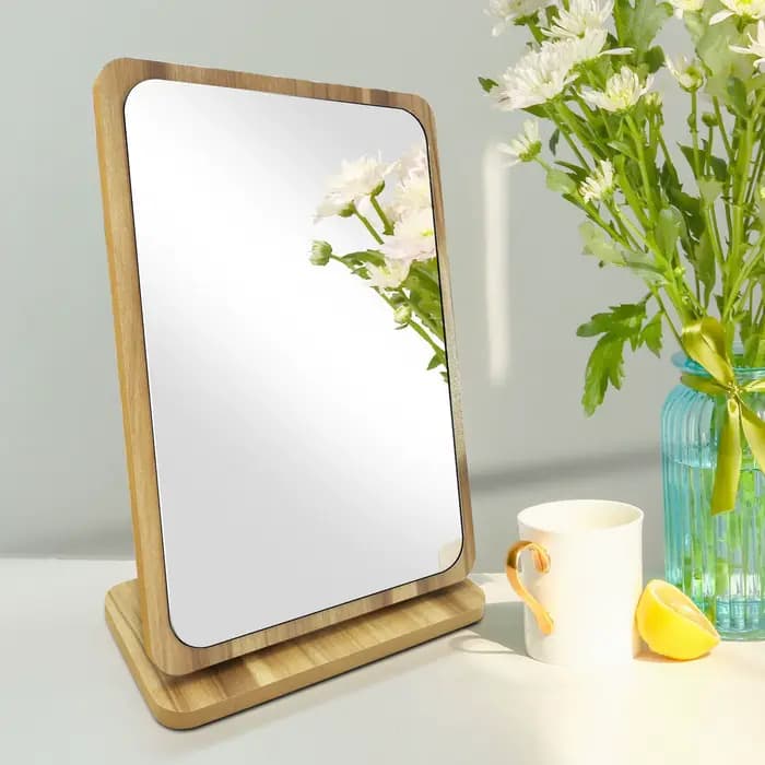 Miroir de Bureau en Bois à Comcussion