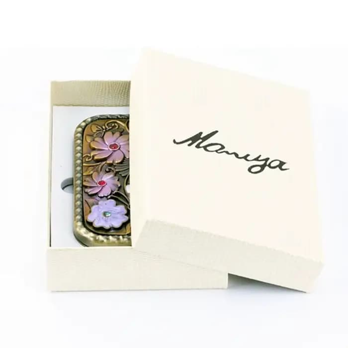 Miroir de maquillage Vintage carré rétro Compact