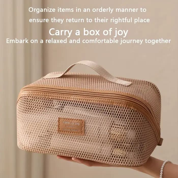 Organisateur de maquillage trousse de toilette féminine sac