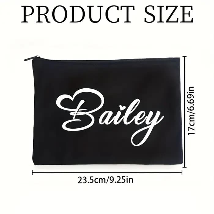 Pochette à maquillage personnalisée