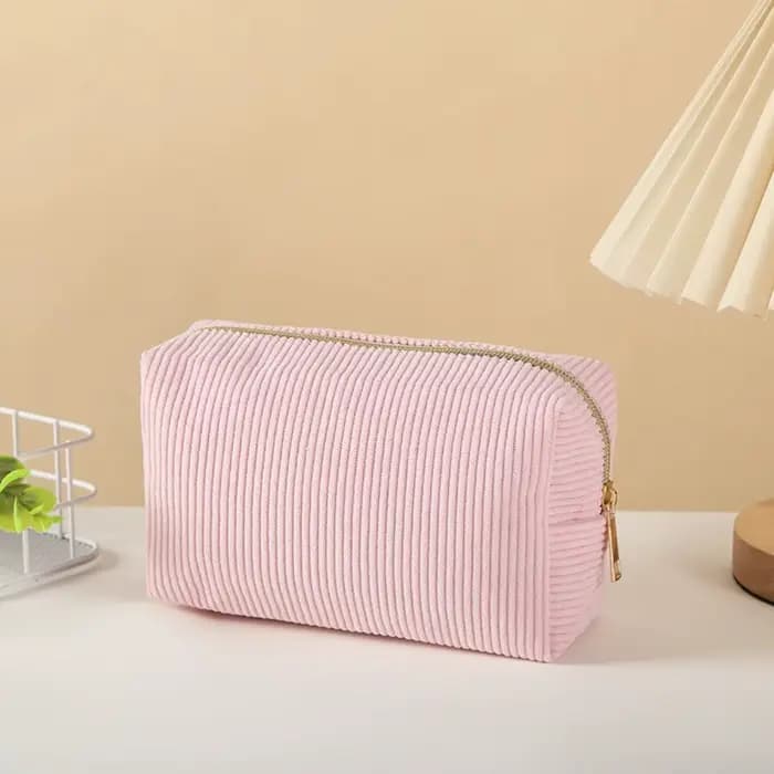Trousse à crayons Portable en velours côtelé pour étudiants