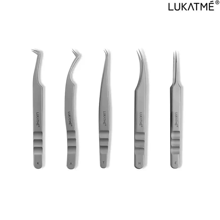 LUKATME Lot de 5 pinces de précision en acier inoxydable