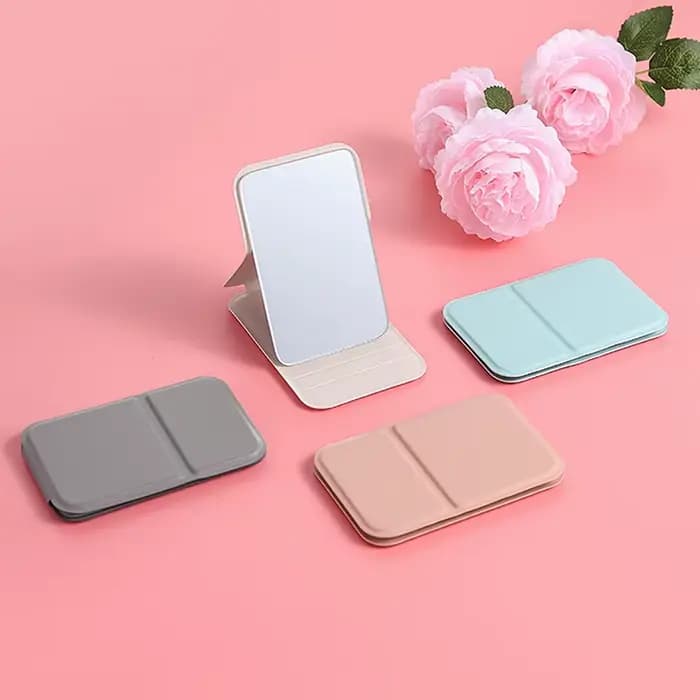 Mini miroir cosmétique pliable haute définition