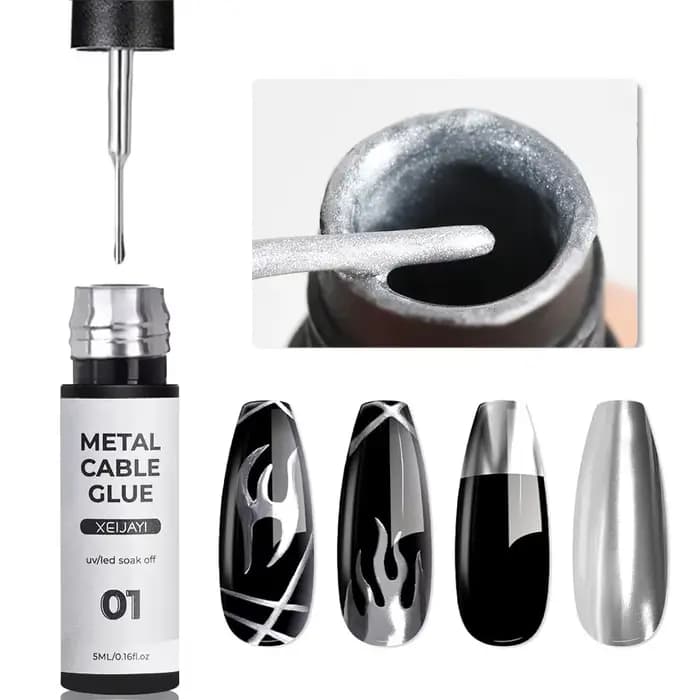 Vernis à ongles en Gel pour peinture métallique dorée