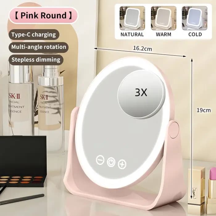 Miroir de maquillage LED