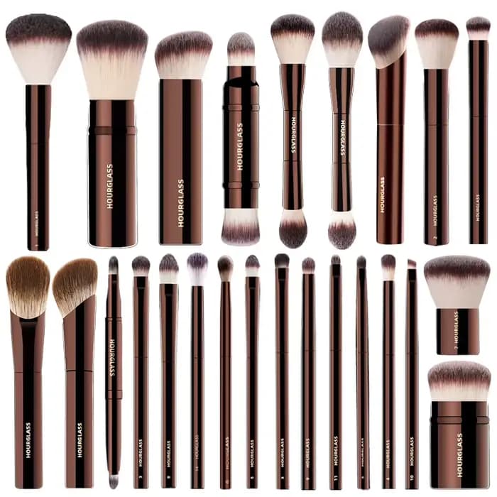 Hourglass Cruelty Free Maquillage Brush-2024New 10 Pinceaux Ensemble Blush Poudre Fard À Paupières F
