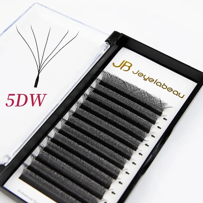 Extensions de cils en forme de W JB Jeyelabeau 3D/4D/5D, faux cils 6D/8D en vison synthétique, bouqu