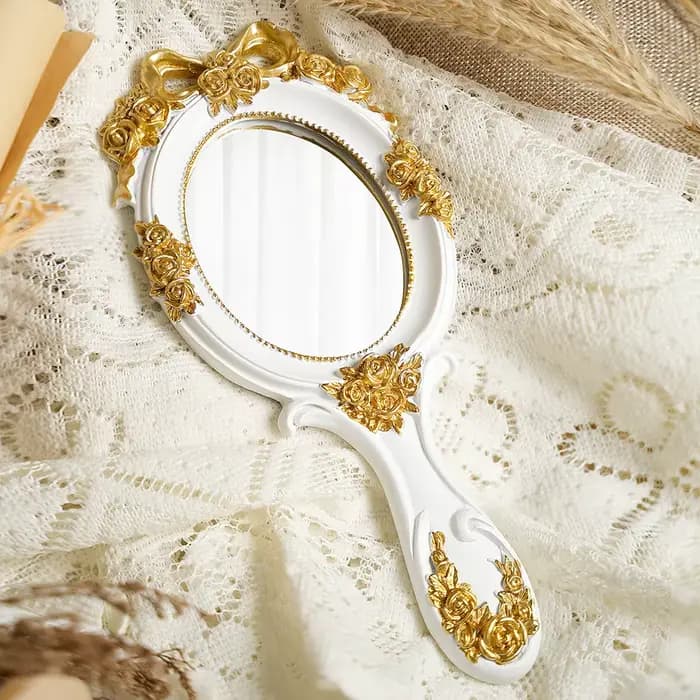Miroir de maquillage Lolita avec poignée