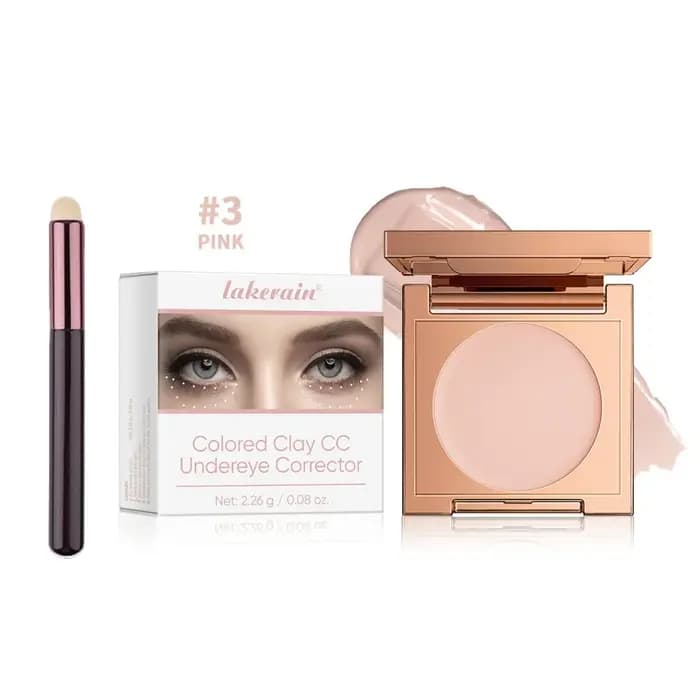 Correcteur de Cernes Hydratant Naturel avec Pinceau – Fond de Teint Neutralisant