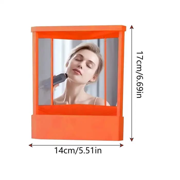 Miroir à réflexion réelle non inversée, miroir de maquillage professionnel à image fidèle, réflexion précise du visage pour les coupes de cheveux