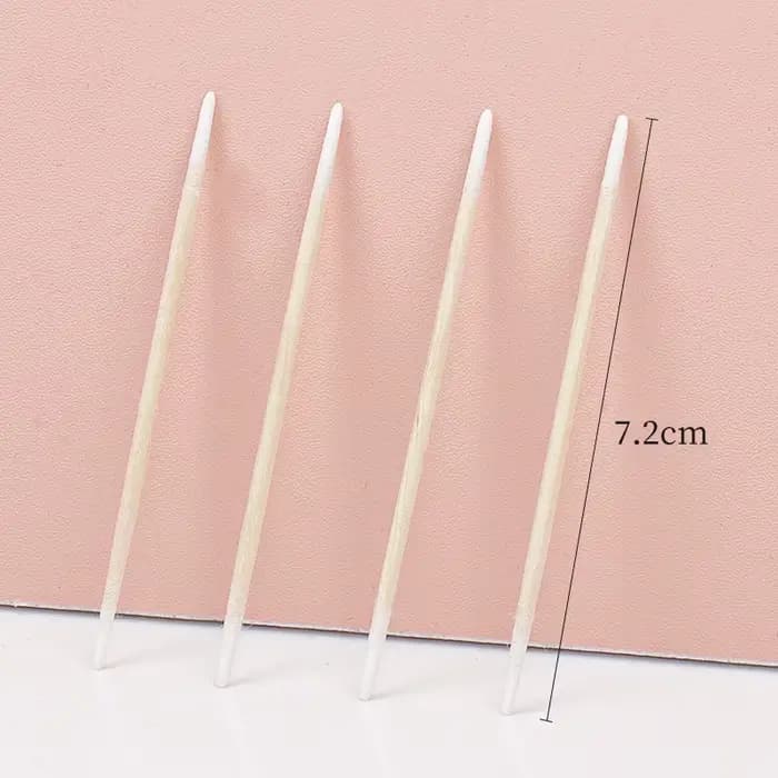 Coton-tige jetable en bois, Ultra-petit, Double extrémité, 100 pièces, Micro brosses, Extension de c