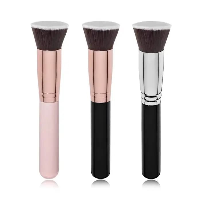 1pc pinceaux de maquillage plats Kabuki fond de teint brosse liquide crème poudre Contour mélange visage réparation outils de beauté Brochas Maquillaje