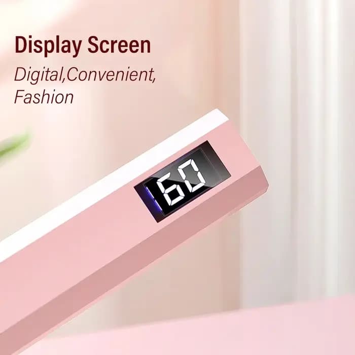 YIKOOLIN-Mini lampe à ongles UV sans fil avec affichage LED, lampe de luminothérapie portable